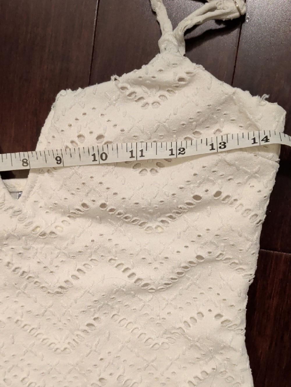refuge White Eyelet One-Piece Swimsuit - Picture 3 of 8